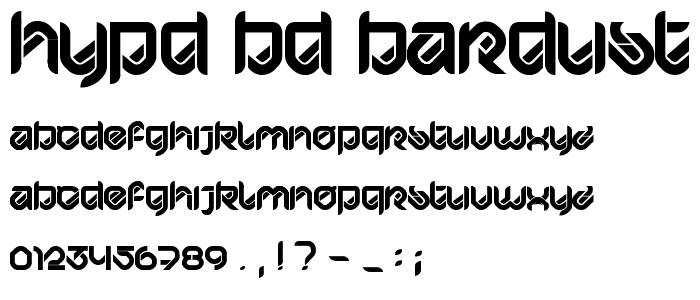 HYPD BD Bardust Remix font